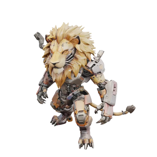 Cyberpunk lion